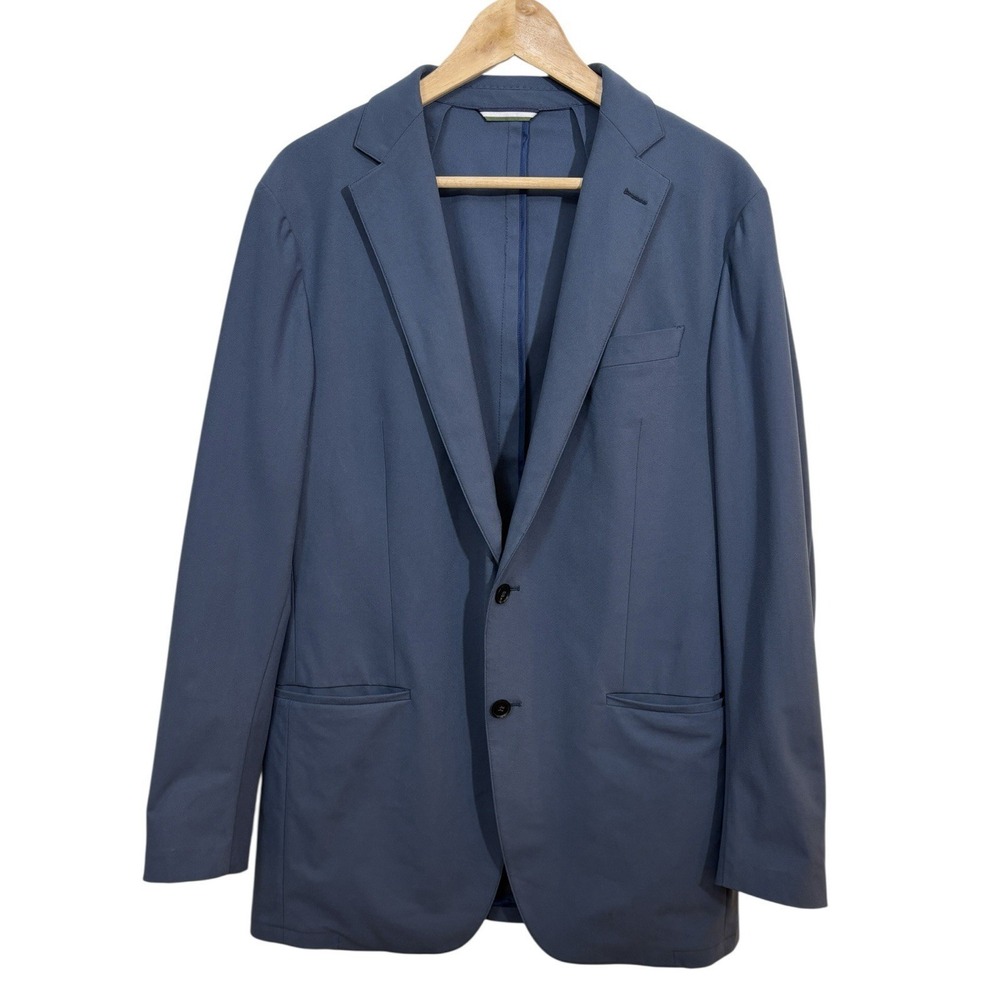 Sene Soho FlexTech Blazer Men's Blue Stretch Unlined Tailored Jacket 46" Chest